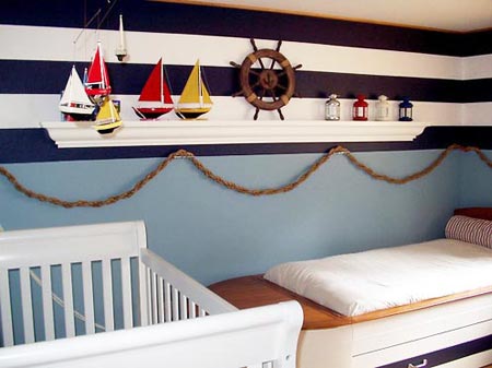 детская комната в морском стиле 02