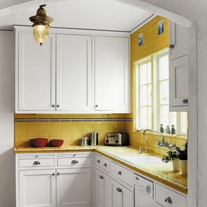 дизайн интерьер маленькой кухни 46
