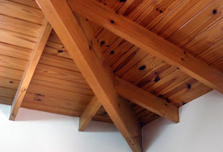 деревянный потолок 11