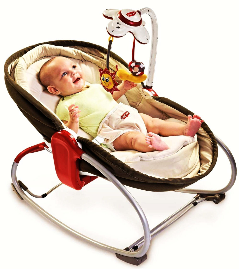 детский шезлонг для новорожденных с вибрацией