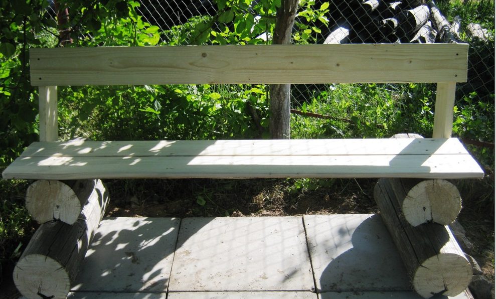 Садовая скамейка своими руками обычная конструкция