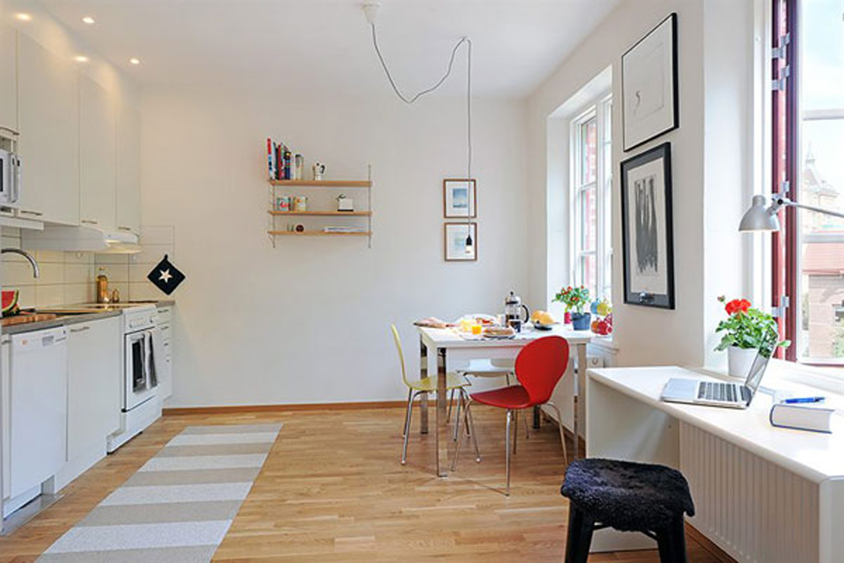Именно открытое пространство позволяет сделать квартиру просторней и комфортней
